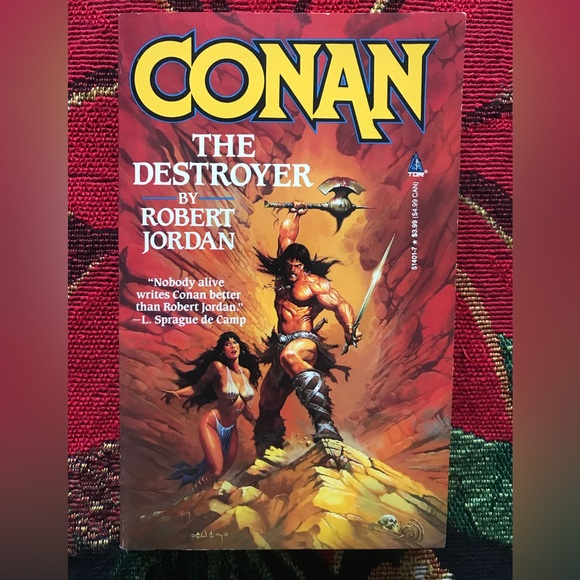 Conan the Destroyer by Robert Jordan 1984 First Edition Tor Books Paperback - Picture 1 of 4